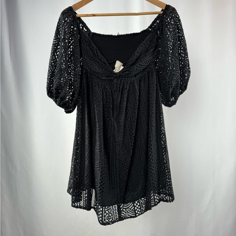 Free People Emmy Lou Mini Dress in Black Size Small - Picture 4 of 11